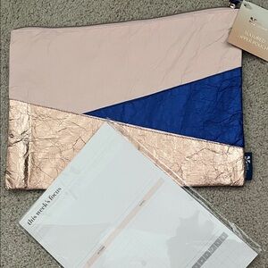 Erin Condren zipper pouch and weekly focus pad